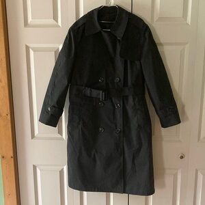 Garrison Collection US DLA women’s lined black trench coat 14s waterproof